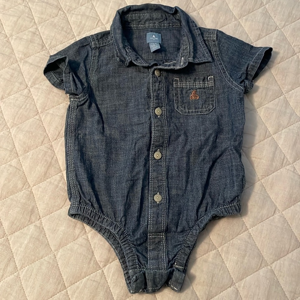 Baby Gap Denim Bodysuit